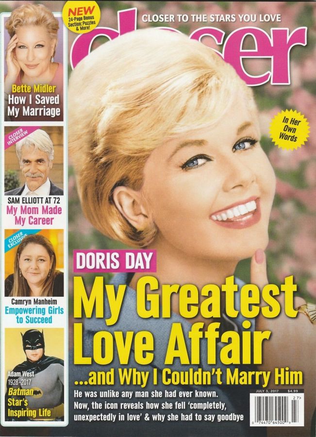 CLOSER WEEKLY magazine side cover 3 July 2017