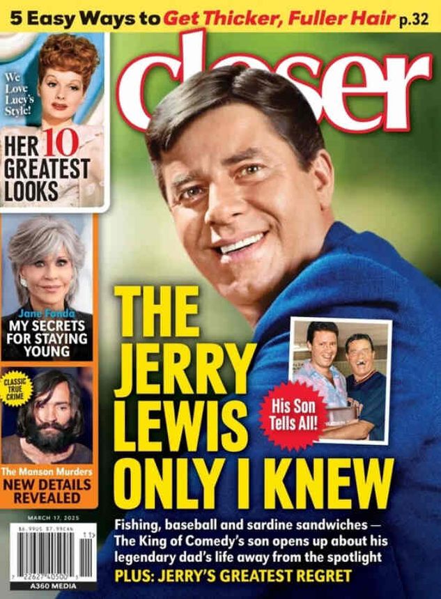 CLOSER WEEKLY magazine side cover 17 March 2025