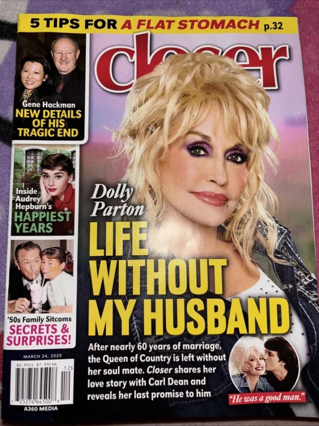 CLOSER WEEKLY magazine side cover 24 March 2025