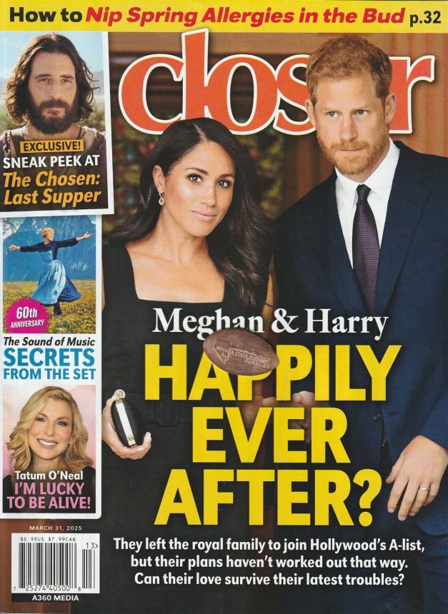 CLOSER WEEKLY magazine side cover 31 March 2025