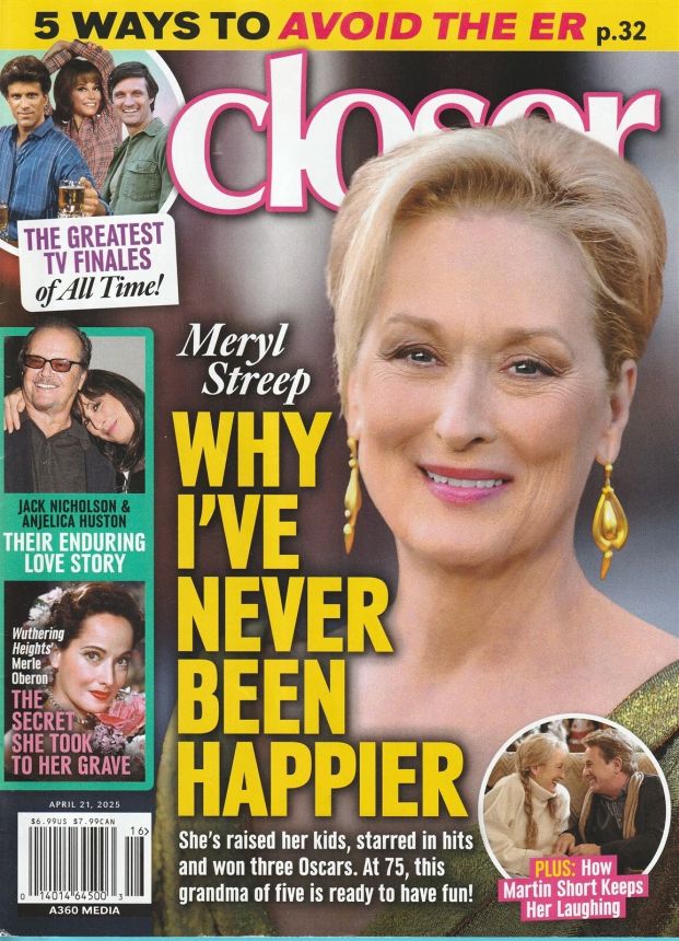 CLOSER WEEKLY magazine side cover 21 April 2025