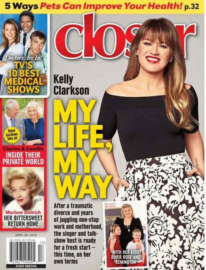 CLOSER WEEKLY magazine side cover 28 April 2025