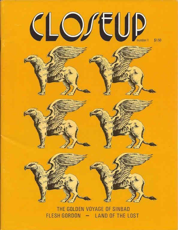 CLOSEUP magazine side cover Issue 1  1975