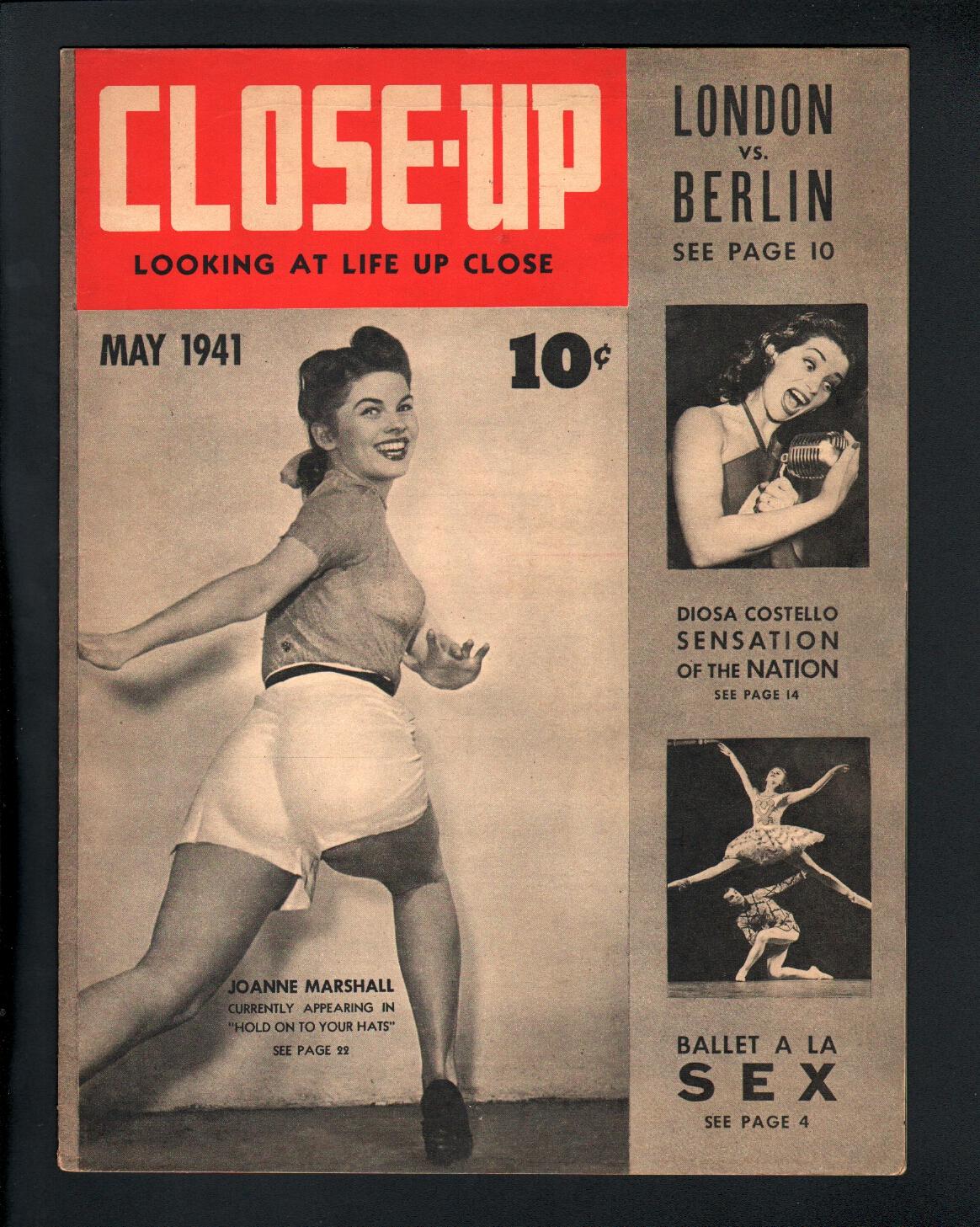 CLOSE-UP (1941) magazine side cover  Vol 1 No 1  May 1941