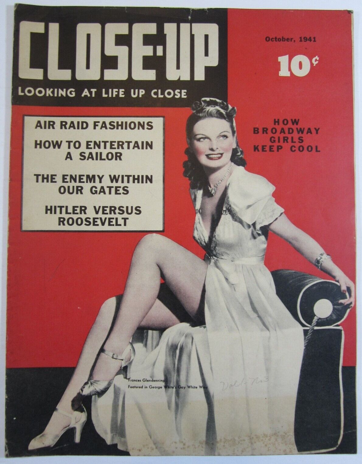 CLOSE-UP (1941) magazine side cover  Vol 1 No 3  October 1941