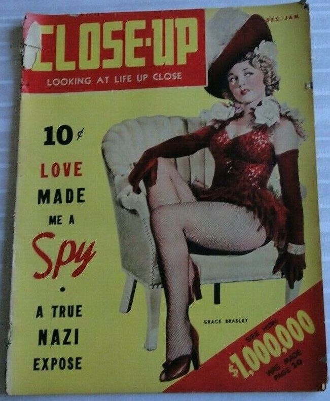 CLOSE-UP (1941) magazine side cover  December 1942/ January 1943 