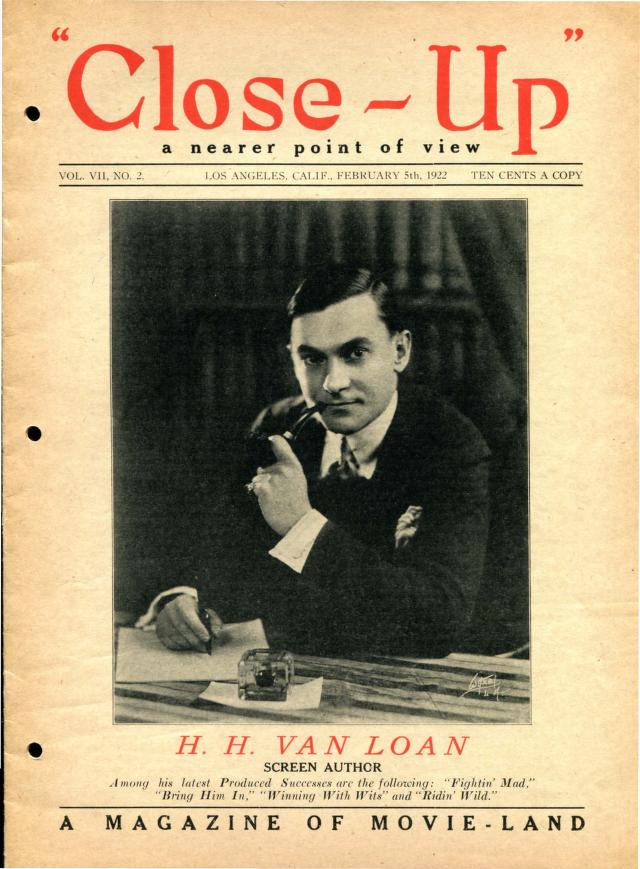 CLOSE-UP (20s) magazine side cover  Vol 7 No  2 5 February 1922