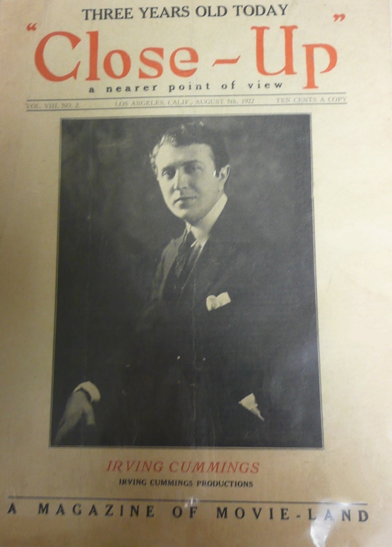CLOSE-UP (20s) magazine side cover  Vol 8 No  2 5 August 1922