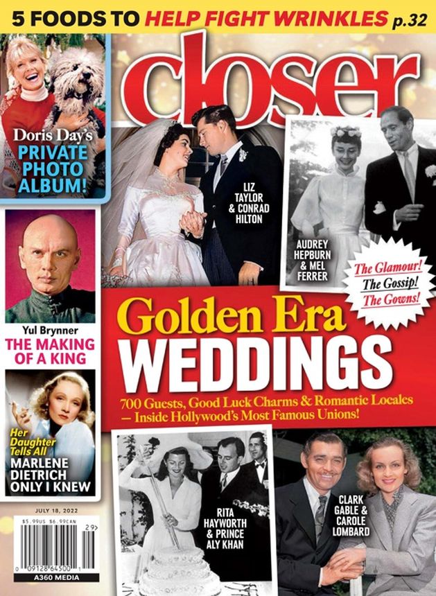 CLOSER WEEKLY magazine side cover 18 July 2022