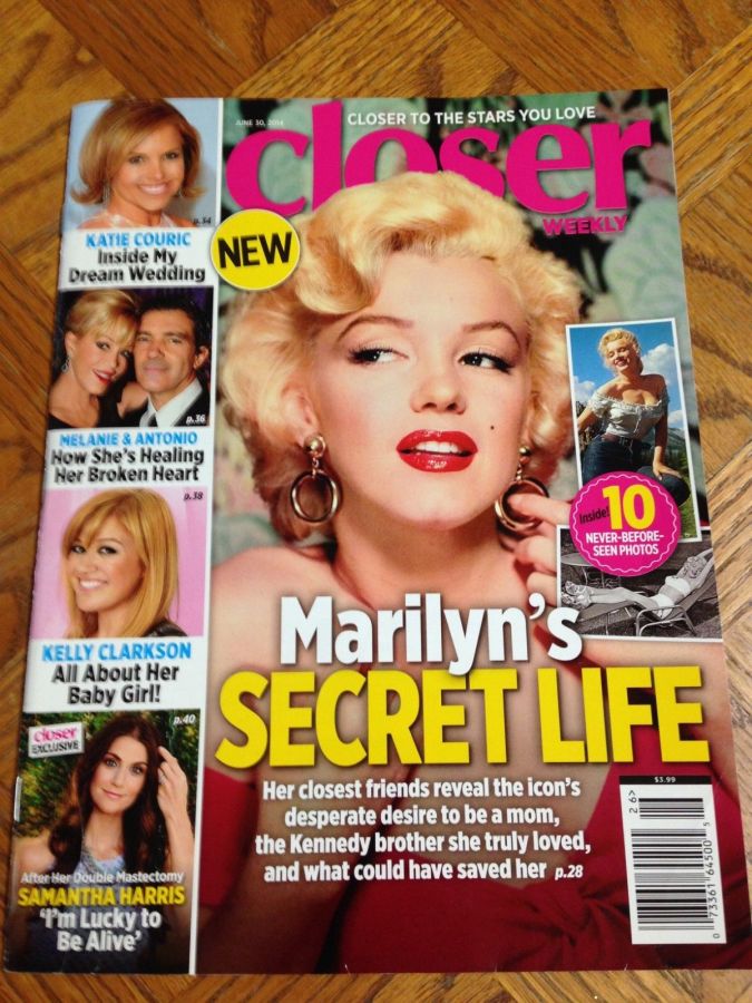 CLOSER WEEKLY magazine side cover 30 June 2014