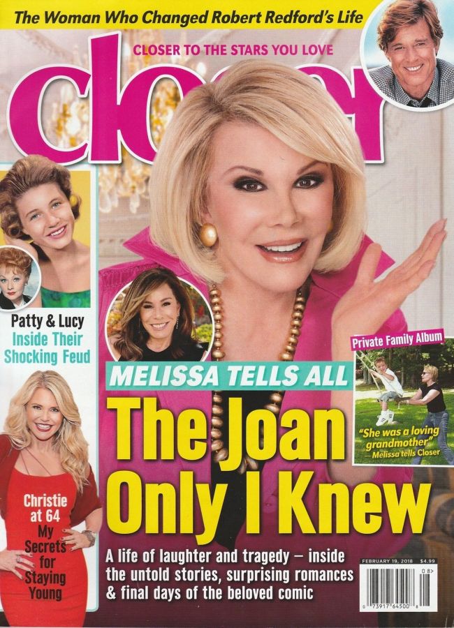 CLOSER WEEKLY magazine side cover 19 February 2018