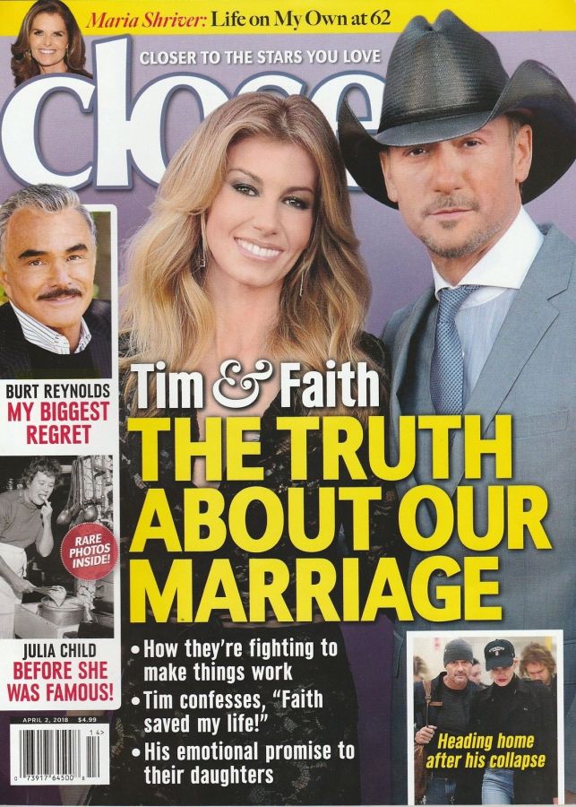 CLOSER WEEKLY magazine side cover 2 April 2018