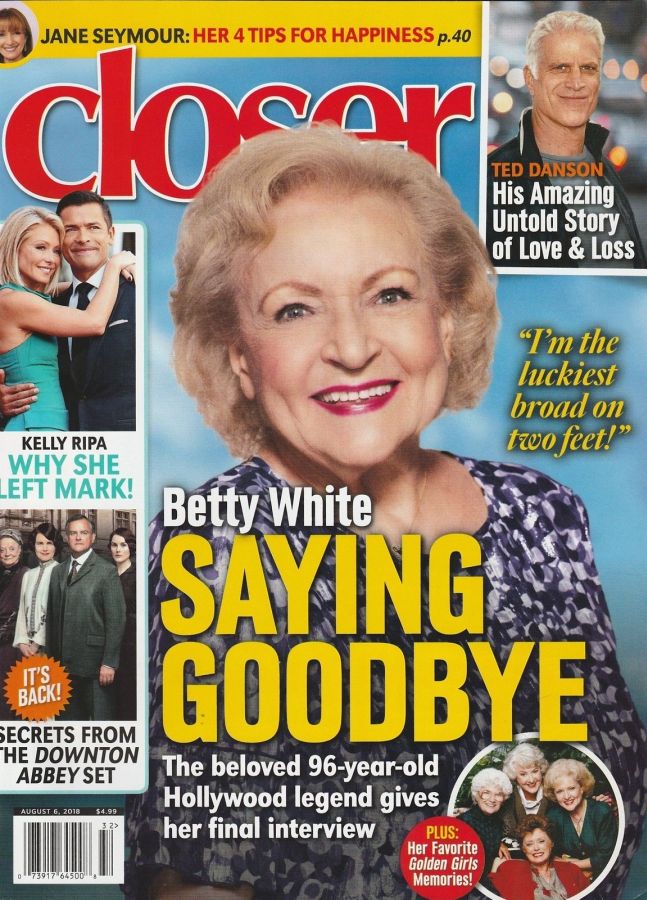 CLOSER WEEKLY magazine side cover 6 August 2018