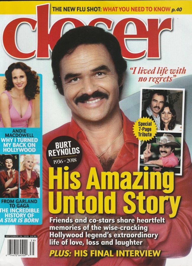 CLOSER WEEKLY magazine side cover 24 September 2018