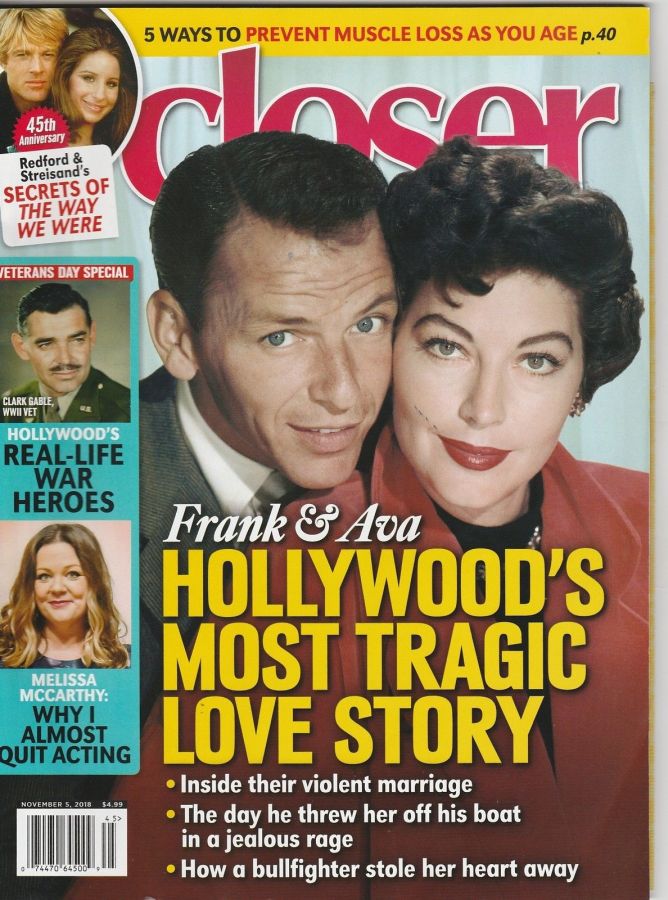 CLOSER WEEKLY magazine side cover 5 November 2018