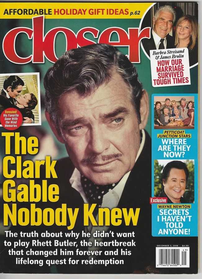 CLOSER WEEKLY magazine side cover 3 December 2018
