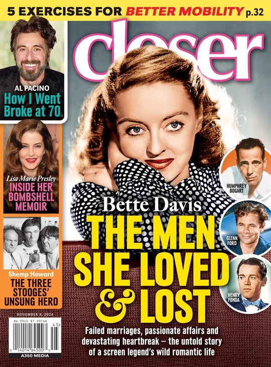CLOSER WEEKLY magazine side cover 4 November 2024