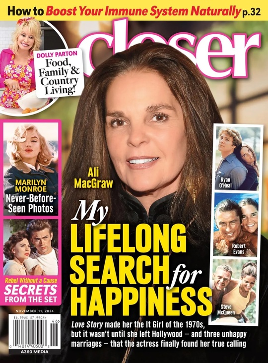 CLOSER WEEKLY magazine side cover 11 November 2024
