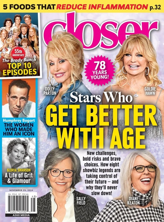 CLOSER WEEKLY magazine side cover 25 November 2024