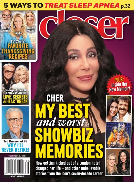 CLOSER WEEKLY magazine side cover 2 December 2024