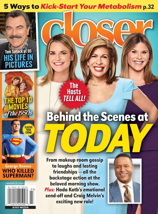CLOSER WEEKLY magazine side cover 20 January 2025