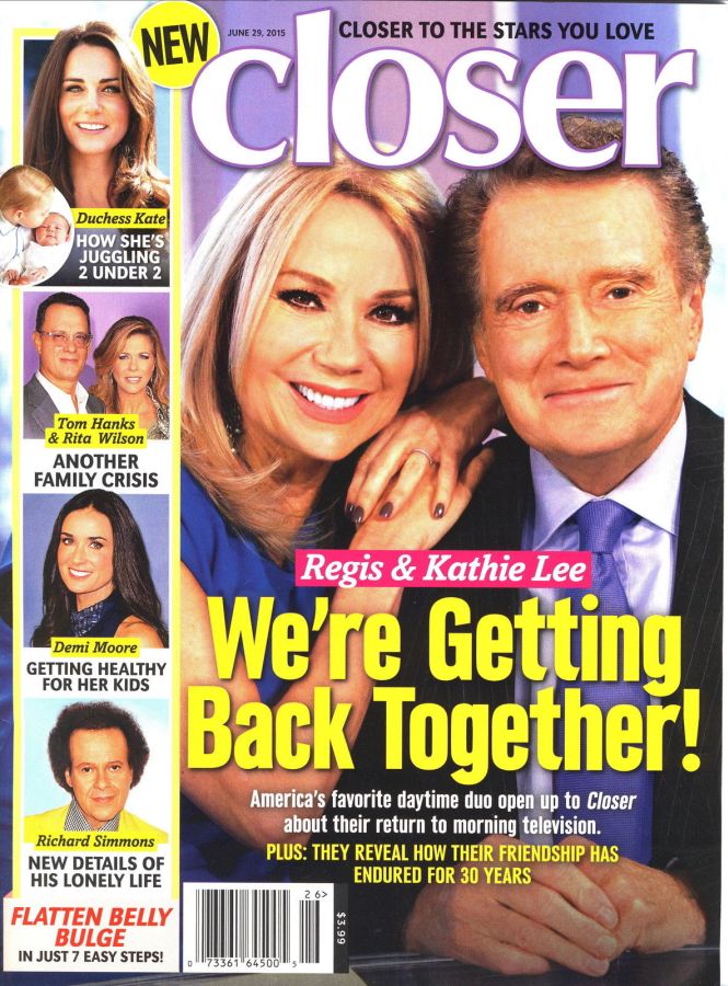 CLOSER WEEKLY magazine side cover 29 June 2015