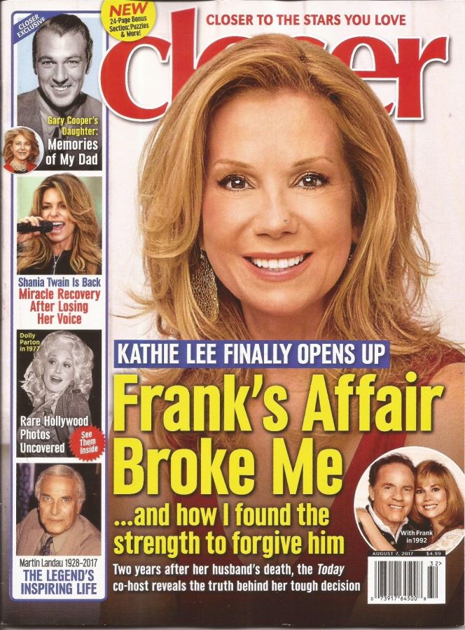 CLOSER WEEKLY magazine side cover 7 August 2017