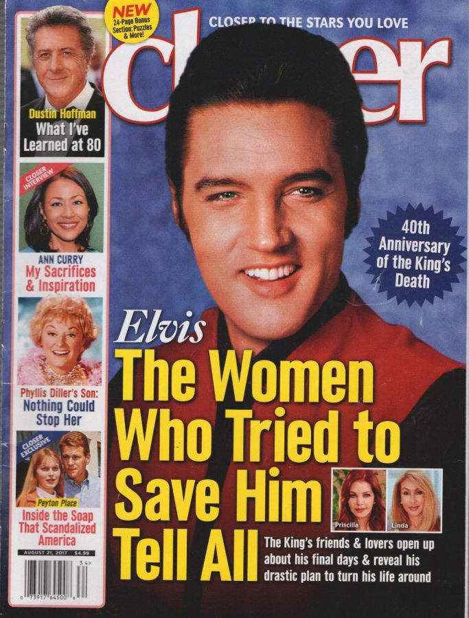 CLOSER WEEKLY magazine side cover 21 August 2017