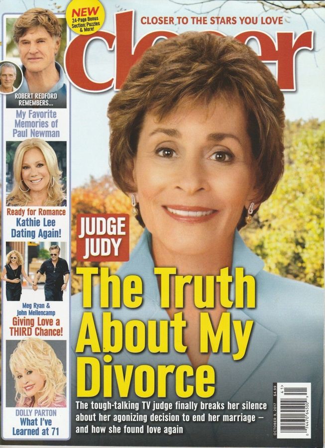 CLOSER WEEKLY magazine side cover 9 October 2017