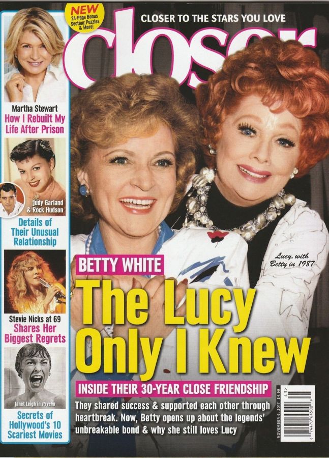 CLOSER WEEKLY magazine side cover 6 November 2017