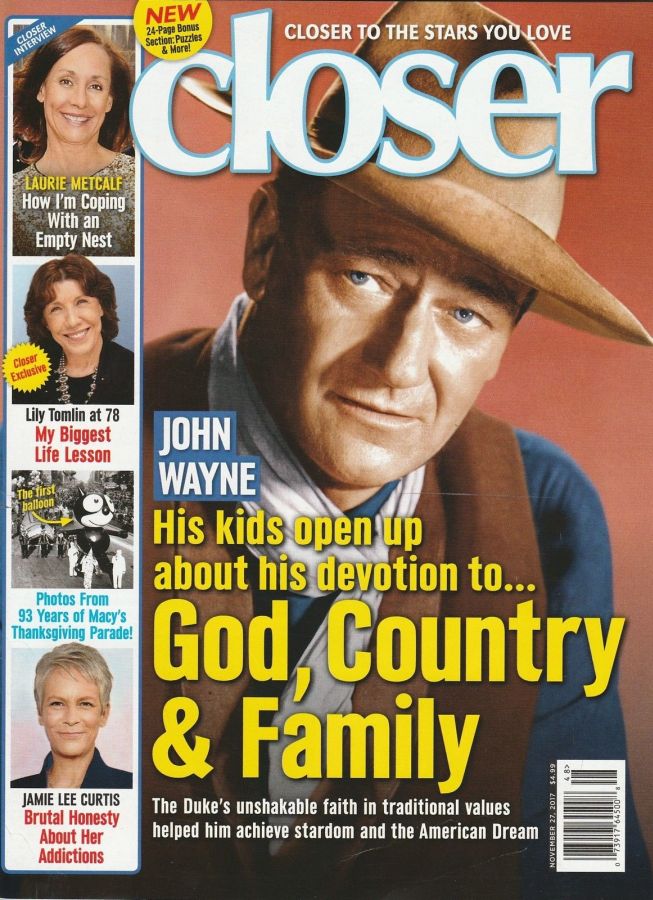 CLOSER WEEKLY magazine side cover 27 November 2017