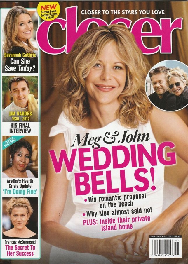 CLOSER WEEKLY magazine side cover 18 December 2017