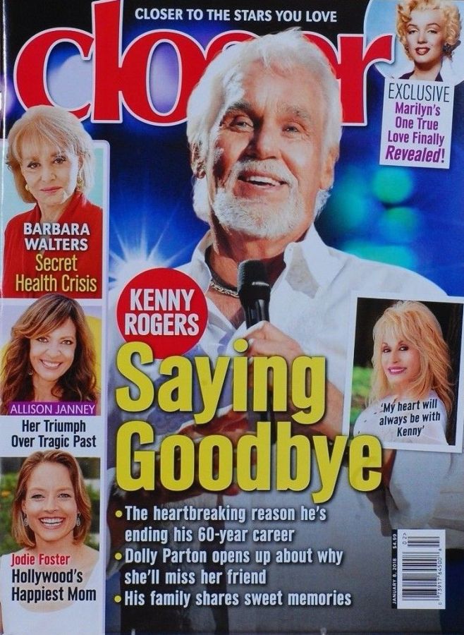 CLOSER WEEKLY magazine side cover 8 January 2018