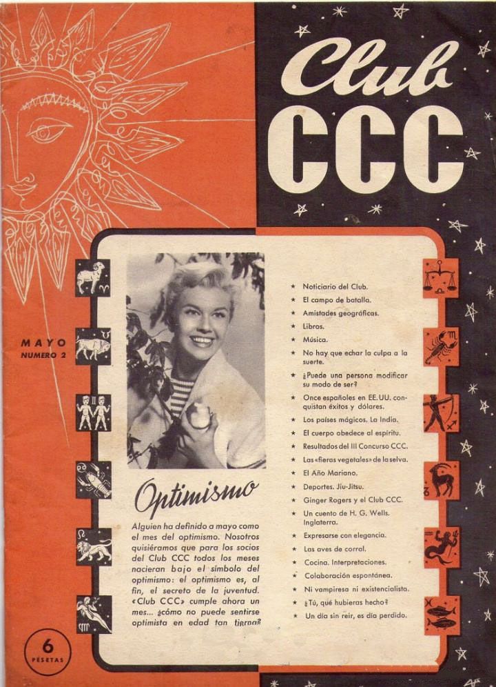 CLUB CCC magazine side cover Issue 2  May 1954