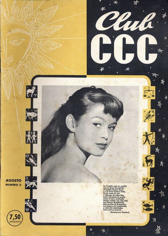 CLUB CCC magazine side cover Issue 5  August 1954