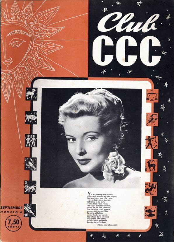 CLUB CCC magazine side cover Issue 6  September 1954