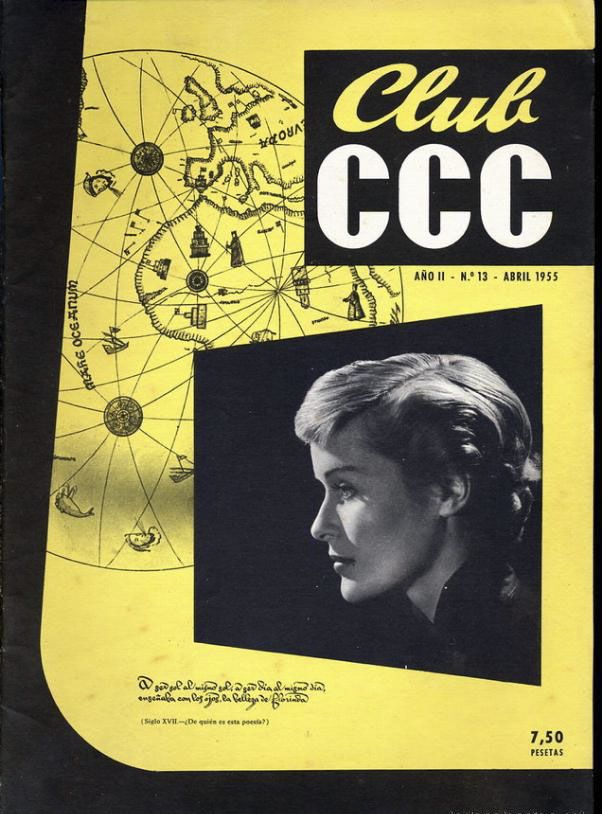 CLUB CCC magazine side cover Issue 13  April 1955