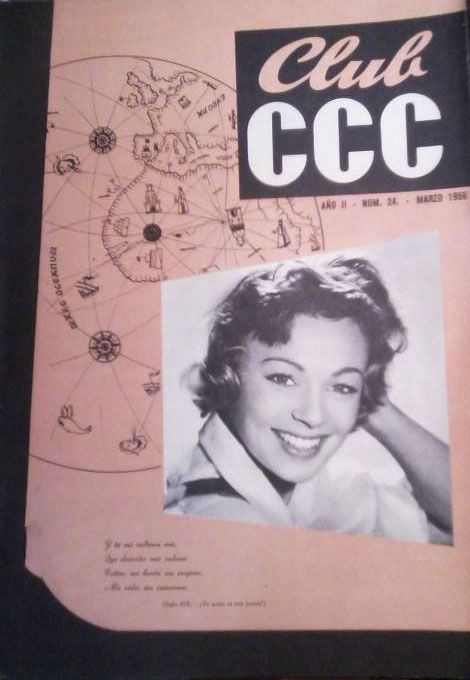 CLUB CCC magazine side cover Issue 24  March 1956