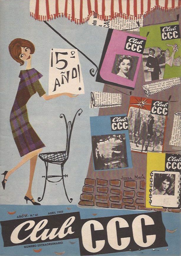 CLUB CCC magazine side cover Issue 61  April 1959