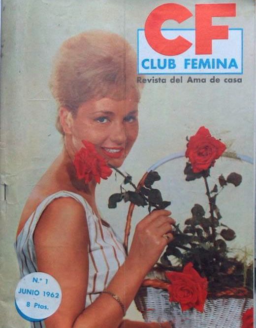 CLUB FEMINA magazine side cover Issue 1  June 1962