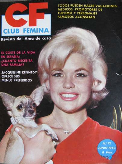 CLUB FEMINA magazine side cover Issue 12  June 1963
