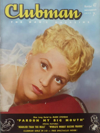 CLUBMAN magazine side cover Issue 47  November 1954