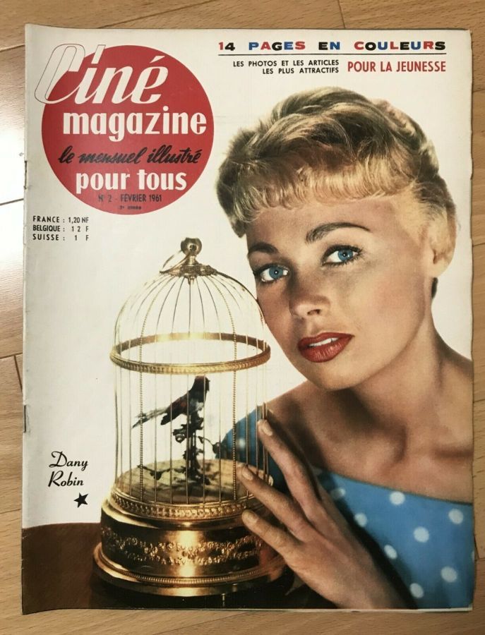 CINE MAGAZINE POUR TOUS magazine side cover Issue 2  February 1961