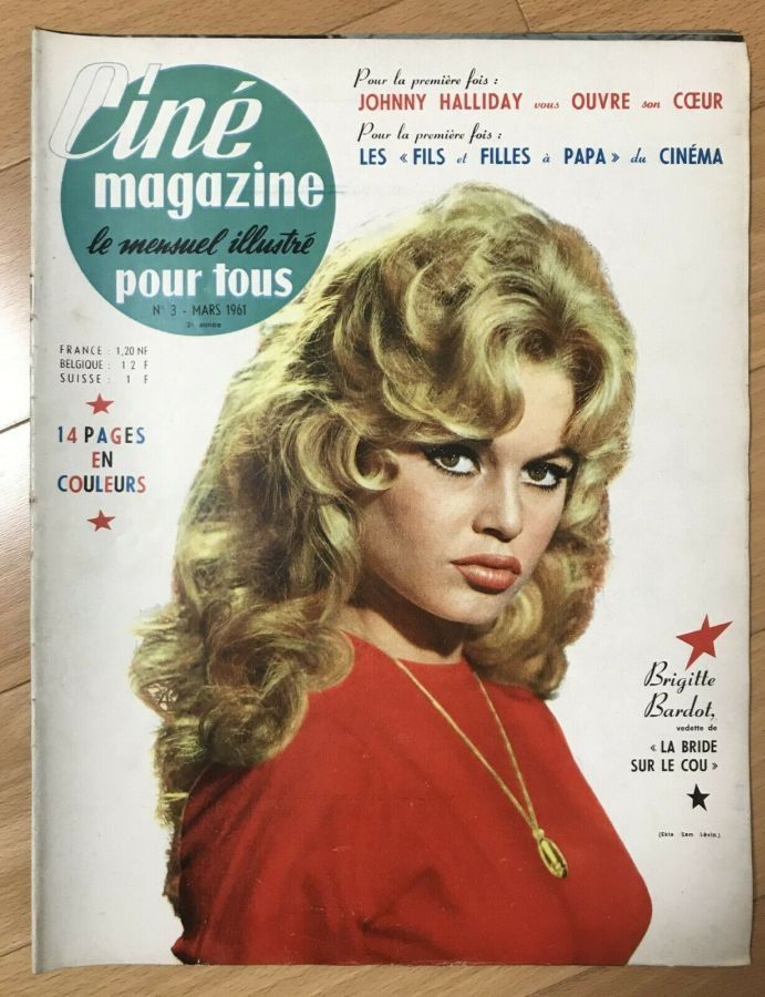 CINE MAGAZINE POUR TOUS magazine side cover Issue 3  March 1961
