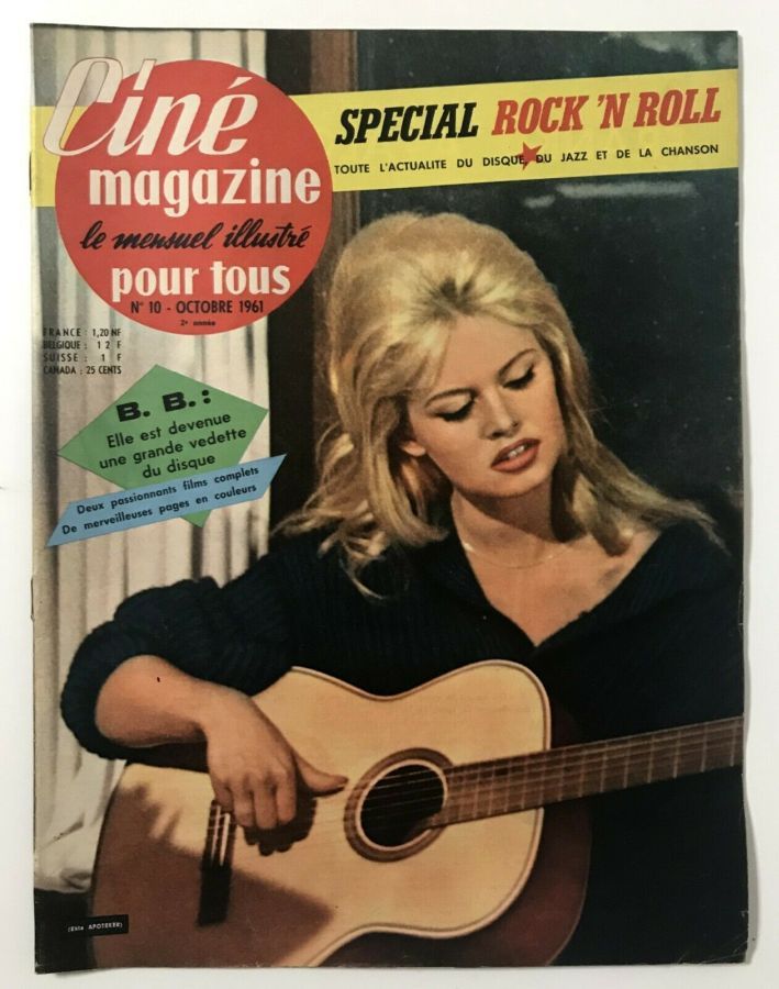CINE MAGAZINE POUR TOUS magazine side cover Issue 10  October 1961
