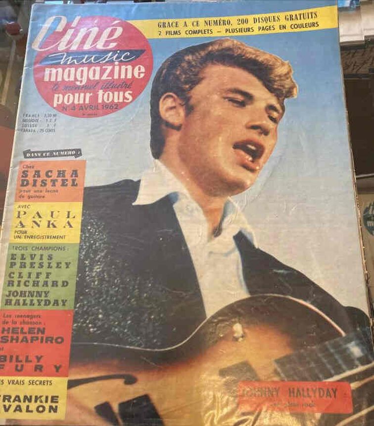 CINE MAGAZINE POUR TOUS magazine side cover Issue 4  April 1962