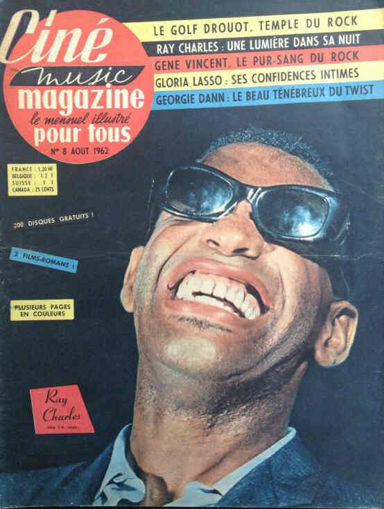 CINE MAGAZINE POUR TOUS magazine side cover Issue 8  August 1962