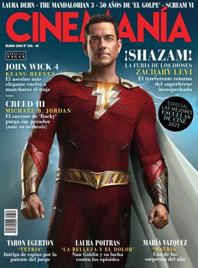 CINEMANIA magazine side cover Issue 330  March 2023