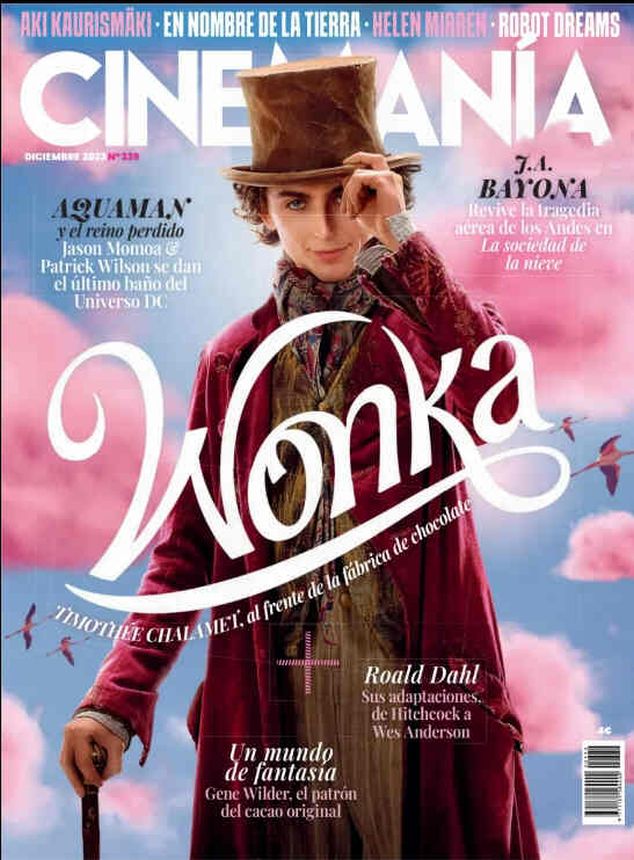 CINEMANIA magazine side cover Issue 339  December 2023
