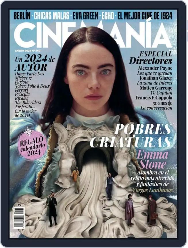 CINEMANIA magazine side cover Issue 340  January 2024